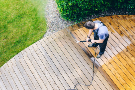 Pressure washing services to prepare for spring